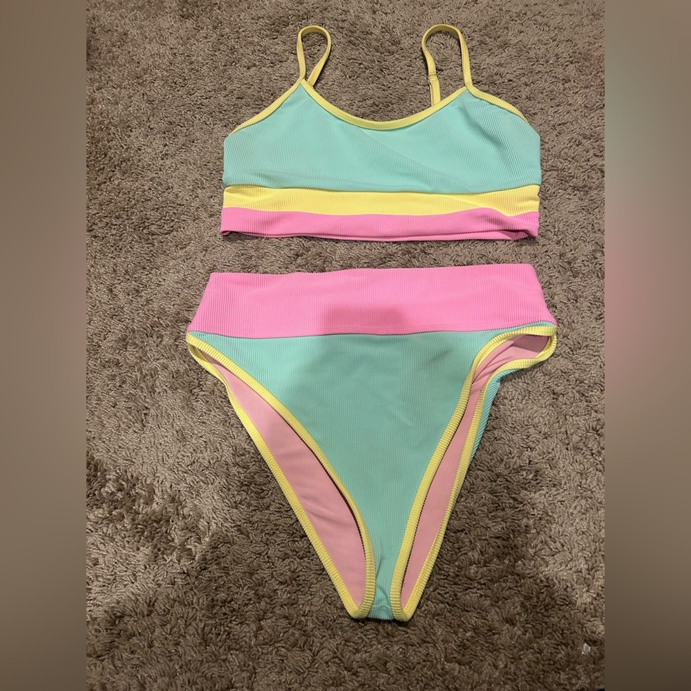 Beach Riot Eva top and Emma bottoms